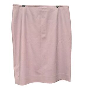 Armani Collezioni Womens 14 Virgin Wool Pencil Skirt Lavender Made in Italy 2000